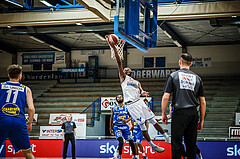 Basketball, bet-at-home Basketball Superliga 2020/21, Halbfinale Spiel 4, Oberwart Gunners, Gmunden Swans, Quincy Diggs (13)