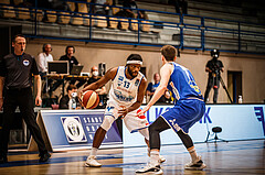 Basketball, bet-at-home Basketball Superliga 2020/21, Halbfinale Spiel 4, Oberwart Gunners, Gmunden Swans, Quincy Diggs (13)