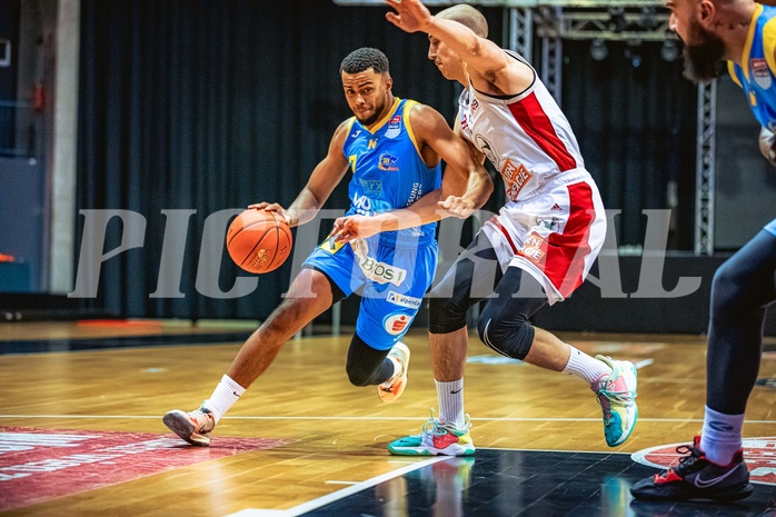 Basketball, Win2Day Superliga 2022/23, Grunddurchgang 7.Runde, BC GGMT Vienna, SKN St. Pölten, Steven Kaltenbrunner (7), Stefan Savic (13)