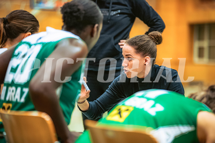 Basketball, Win2Day Basketball Damen Superliga 2022/23, Grunddurchgang 7.Runde, Vienna United, UBI Holding Graz, Tanja Kuzmanovic (Ass. Coach)