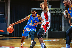 Basketball, Win2Day Superliga 2022/23, Grunddurchgang 7.Runde, BC GGMT Vienna, SKN St. Pölten, Steven Kaltenbrunner (7), Stefan Savic (13)