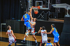 Basketball, Win2Day Superliga 2022/23, Grunddurchgang 7.Runde, BC GGMT Vienna, SKN St. Pölten, Rashaan Guylain Mbemba (12)