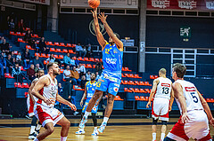 Basketball, Win2Day Superliga 2022/23, Grunddurchgang 7.Runde, BC GGMT Vienna, SKN St. Pölten, Rashaan Guylain Mbemba (12)