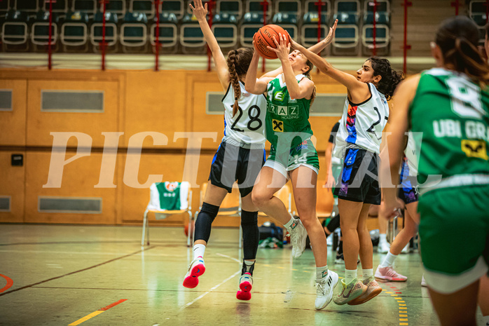 Basketball, Win2Day Basketball Damen Superliga 2022/23, Grunddurchgang 7.Runde, Vienna United, UBI Holding Graz, Jördis Reisner (14)