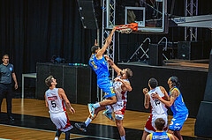 Basketball, Win2Day Superliga 2022/23, Grunddurchgang 7.Runde, BC GGMT Vienna, SKN St. Pölten, Rashaan Guylain Mbemba (12)