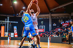 Basketball, Win2Day Superliga 2022/23, Grunddurchgang 7.Runde, BC GGMT Vienna, SKN St. Pölten, Christopher Ferguson (20), Jozo Rados (3)