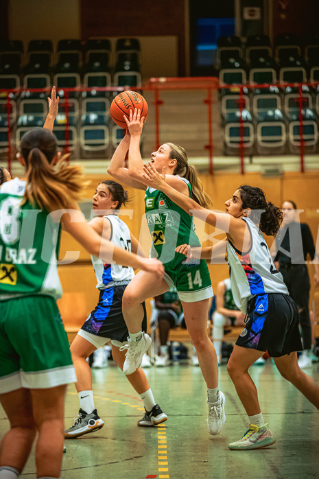 Basketball, Win2Day Basketball Damen Superliga 2022/23, Grunddurchgang 7.Runde, Vienna United, UBI Holding Graz, Jördis Reisner (14)