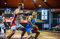 Basketball, Win2Day Superliga 2022/23, Grunddurchgang 7.Runde, BC GGMT Vienna, SKN St. Pölten, Jozo Rados (3), Felix Angerbauer (4)