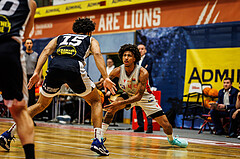 Basketball, win2day Basketball Superliga 2023/24, 4.Plazierungsrunde, Traiskirchen Lions, Gmunden Swans, Demarcus Demonia (4)