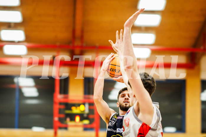 Basketball, win2day Basketball Superliga 2023/24, 4.Plazierungsrunde, Traiskirchen Lions, Gmunden Swans, Daniel Friedrich (6)