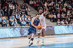 Basketball, Basketball Superliga 2023/24 , Qualifikationsrunde 4, Oberwart Gunners, BBC Nord Dragonz, Petar Cosic (3), Kris Monroe (13)