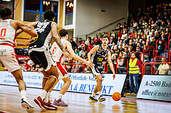 Basketball, win2day Basketball Superliga 2023/24, 4.Plazierungsrunde, Traiskirchen Lions, Gmunden Swans, Vuk Zivanovic (4)