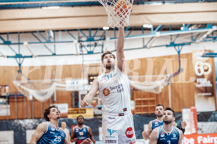 Basketball, Basketball Superliga 2023/24 , Qualifikationsrunde 4, Oberwart Gunners, BBC Nord Dragonz, Daniel Koeppel (14)