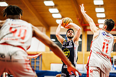 Basketball, win2day Basketball Superliga 2023/24, 4.Plazierungsrunde, Traiskirchen Lions, Gmunden Swans, Daniel Friedrich (6)