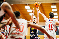 Basketball, win2day Basketball Superliga 2023/24, 4.Plazierungsrunde, Traiskirchen Lions, Gmunden Swans, Daniel Friedrich (6)