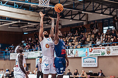 Basketball, Basketball Superliga 2023/24 , Qualifikationsrunde 4, Oberwart Gunners, BBC Nord Dragonz, Kris Monroe (13), Austen Awosika (10)