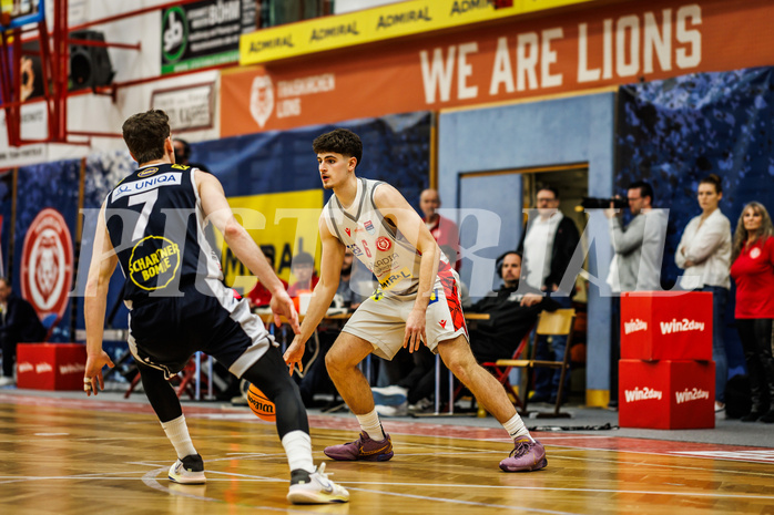 Basketball, win2day Basketball Superliga 2023/24, 4.Plazierungsrunde, Traiskirchen Lions, Gmunden Swans, Aleksej Kostic (6)