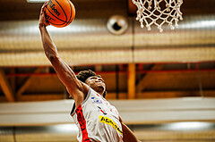 Basketball, win2day Basketball Superliga 2023/24, 4.Plazierungsrunde, Traiskirchen Lions, Gmunden Swans, Demarcus Demonia (4)