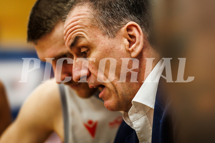 Basketball, win2day Basketball Superliga 2023/24, 4.Plazierungsrunde, Traiskirchen Lions, Gmunden Swans, Radomir Mijanovic (Head Coach)