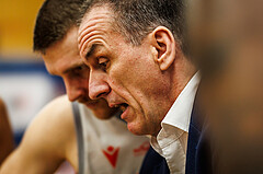 Basketball, win2day Basketball Superliga 2023/24, 4.Plazierungsrunde, Traiskirchen Lions, Gmunden Swans, Radomir Mijanovic (Head Coach)