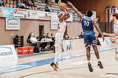 Basketball, Basketball Superliga 2023/24 , Qualifikationsrunde 4, Oberwart Gunners, BBC Nord Dragonz, Derrek Brooks (11), Austen Awosika (10