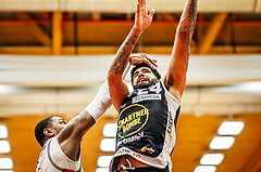 Basketball, win2day Basketball Superliga 2023/24, 4.Plazierungsrunde, Traiskirchen Lions, Gmunden Swans, Trey Alex Moses (24)