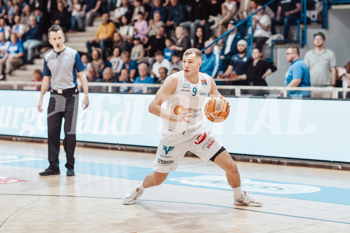 Basketball, Basketball Superliga 2023/24 , Qualifikationsrunde 4, Oberwart Gunners, BBC Nord Dragonz, Edi Patekar (9)