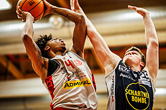 Basketball, win2day Basketball Superliga 2023/24, 4.Plazierungsrunde, Traiskirchen Lions, Gmunden Swans, Demarcus Demonia (4)