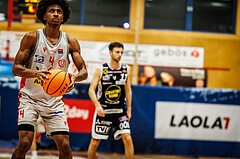 Basketball, win2day Basketball Superliga 2023/24, 4.Plazierungsrunde, Traiskirchen Lions, Gmunden Swans, Demarcus Demonia (4)