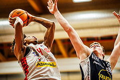 Basketball, win2day Basketball Superliga 2023/24, 4.Plazierungsrunde, Traiskirchen Lions, Gmunden Swans, Demarcus Demonia (4)