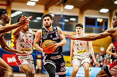 Basketball, win2day Basketball Superliga 2023/24, 4.Plazierungsrunde, Traiskirchen Lions, Gmunden Swans, Daniel Friedrich (6)