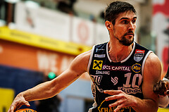 Basketball, win2day Basketball Superliga 2023/24, 4.Plazierungsrunde, Traiskirchen Lions, Gmunden Swans, Toni Blazan (10)