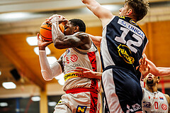 Basketball, win2day Basketball Superliga 2023/24, 4.Plazierungsrunde, Traiskirchen Lions, Gmunden Swans, Davon Clare (5)