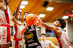 Basketball, win2day Basketball Superliga 2023/24, 4.Plazierungsrunde, Traiskirchen Lions, Gmunden Swans, Daniel Friedrich (6)
