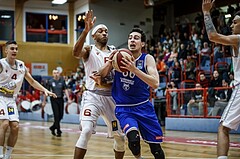 Basketball, Admiral Basketball Superliga 2019/20, Grunddurchgang 7.Runde, Traiskirchen Lions, DC Timberwolves, Paul Rotter (66)