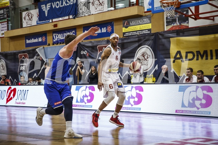 Basketball, Admiral Basketball Superliga 2019/20, Grunddurchgang 7.Runde, Traiskirchen Lions, D.C. Timberwolves, Shawn L. Ray (6)