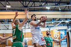 Basketball, Basketball Superliga 2022/23, Grunddurchgang Runde 21 , Oberwart Gunners, Kapfenberg Bulls, David V
