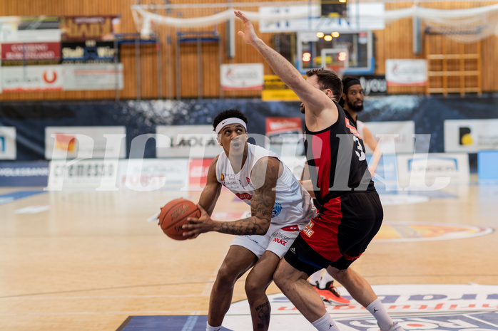 Basketball, Basketball Superliga 2022/23, Platzierungsrunde 3, Oberwart Gunners, BC Vienna, Rob Howard (5), Jozo Rados (3)