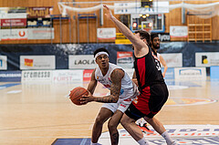 Basketball, Basketball Superliga 2022/23, Platzierungsrunde 3, Oberwart Gunners, BC Vienna, Rob Howard (5), Jozo Rados (3)
