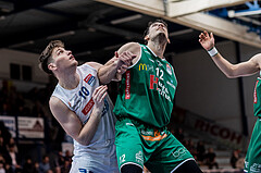 Basketball, Basketball Superliga 2022/23, Grunddurchgang Runde 21 , Oberwart Gunners, Kapfenberg Bulls, Brock Gardner (10), Nemanja Krstic (12)