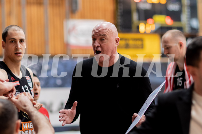Basketball, Basketball Superliga 2022/23, Platzierungsrunde 3, Oberwart Gunners, BC Vienna, Aramis Naglić (Coach)