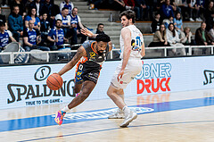 Basketball, Basketball Superliga 2022/23, Platzierungsrunde 10, Oberwart Gunners, Klosterneuburg Dukes, Kevin Bracy-Davis (0), John Joseph Rauch (11)