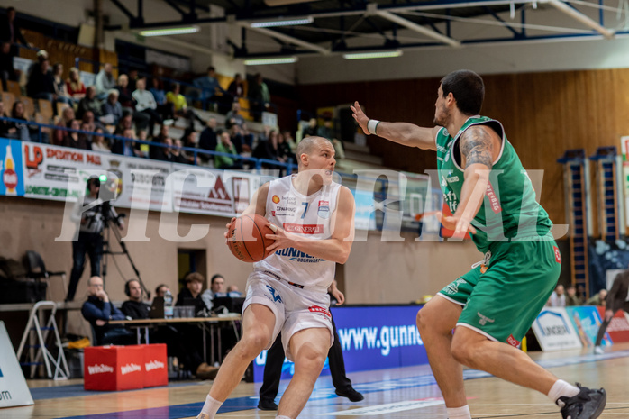 Basketball, Basketball Superliga 2022/23, Grunddurchgang Runde 21 , Oberwart Gunners, Kapfenberg Bulls, Sebastian K