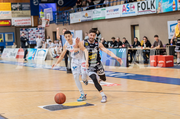 Basketball, Basketball Superliga 2022/23, 1. Platzierungsrunde, Oberwart Gunners, Gmunden Swans, Magdy Aboud-Ahmed(6), Daniel Friedrich (6)