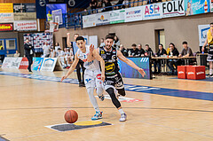 Basketball, Basketball Superliga 2022/23, 1. Platzierungsrunde, Oberwart Gunners, Gmunden Swans, Magdy Aboud-Ahmed(6), Daniel Friedrich (6)