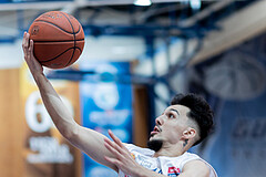 Basketball, Basketball Superliga 2022/23, Viertelfinale Spiel 3, Oberwart Gunners, Klosterneuburg Dukes, Derek Hanes (14)