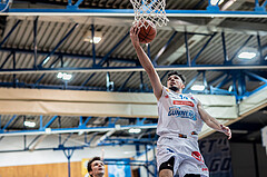 Basketball, Basketball Superliga 2022/23, Grunddurchgang Runde 21 , Oberwart Gunners, Kapfenberg Bulls, Derek Hanes (14)