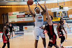 Basketball, Basketball Superliga 2022/23, Platzierungsrunde 3, Oberwart Gunners, BC Vienna, Rob Howard (5), Jozo Rados (3)