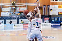 Basketball, Basketball Superliga 2022/23, Viertelfinale Spiel 3, Oberwart Gunners, Klosterneuburg Dukes, Jonathan Knessl (12), Predrag Miletic (8), Sebastian K