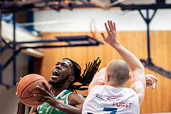 Basketball, Basketball Superliga 2022/23, Grunddurchgang Runde 21 , Oberwart Gunners, Kapfenberg Bulls, Lesley Varner (21), Sebastian K